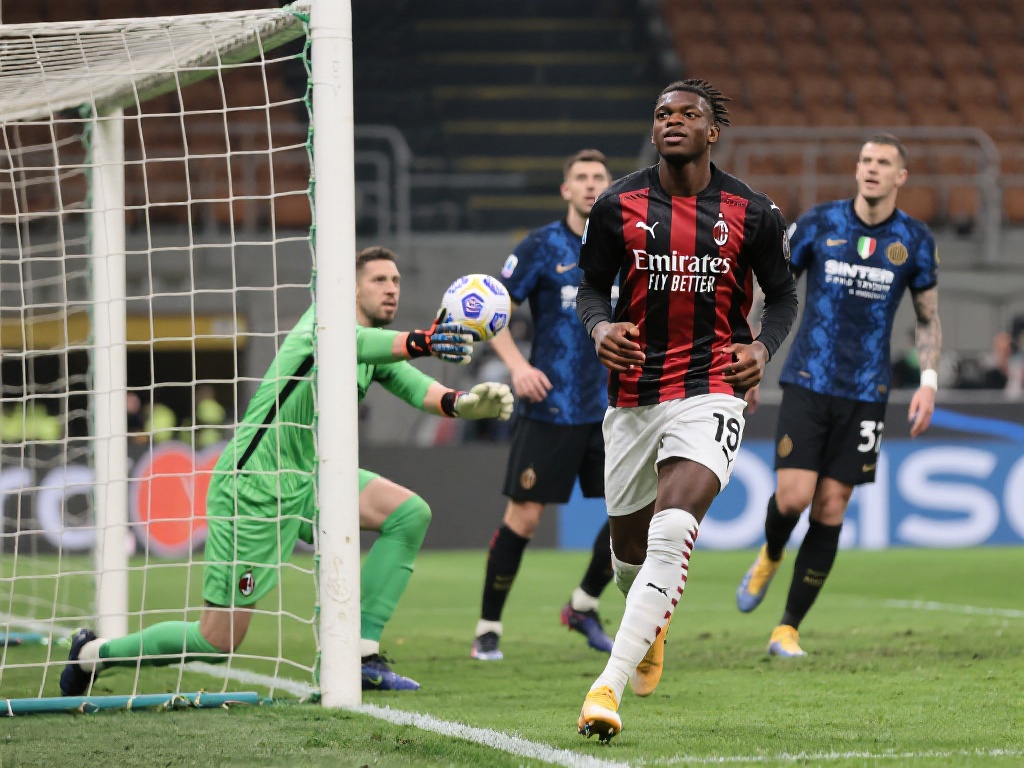 亚伯拉罕关键进球助力米兰与国米意大利杯半决赛战平